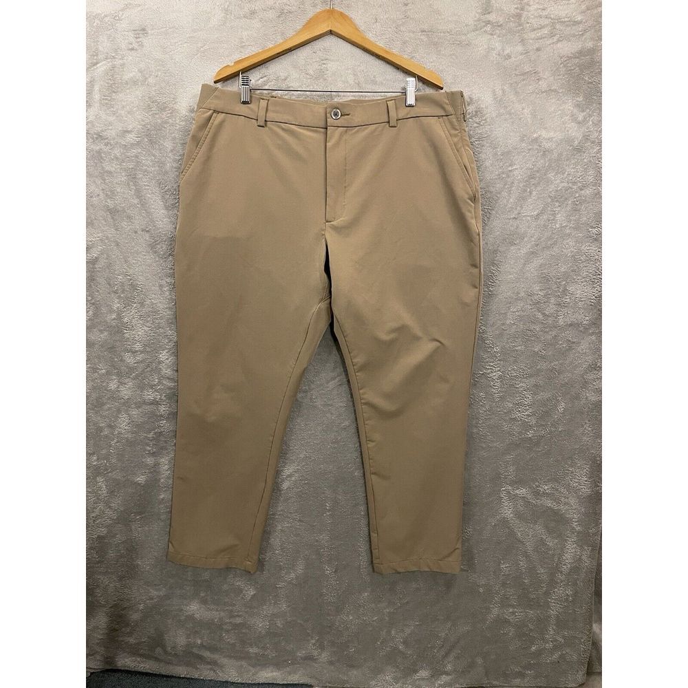 LEE Mens Pants Tri Flex‎ Straight Fit Chino Trousers W40 L29 Beige Performance